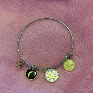 Alex and Ani Gold and Black Charm Bracelet